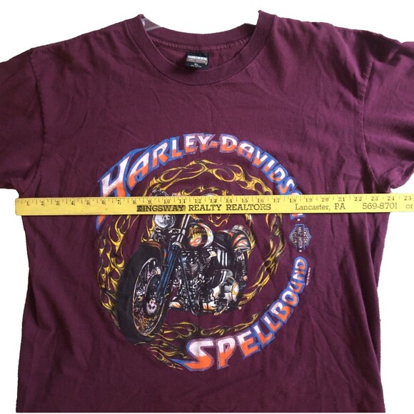 VTG Harley Davidson Spellbound T-shirt Mens Sz XL Single Stitch USA 90s Fun Wear - Picture 9 of 11